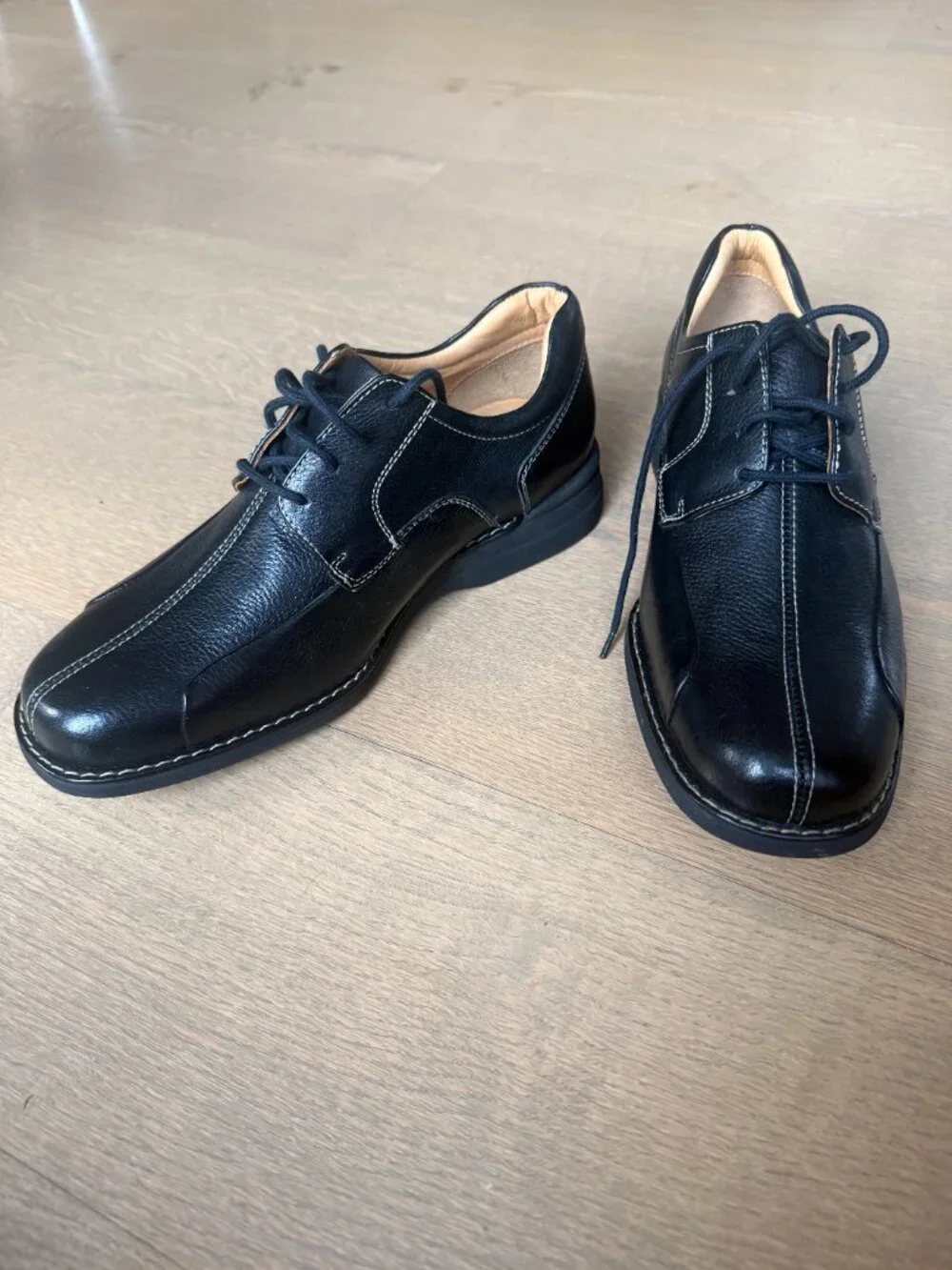 Johnston & Murphy Black Leather Oxfords Men’s 8M